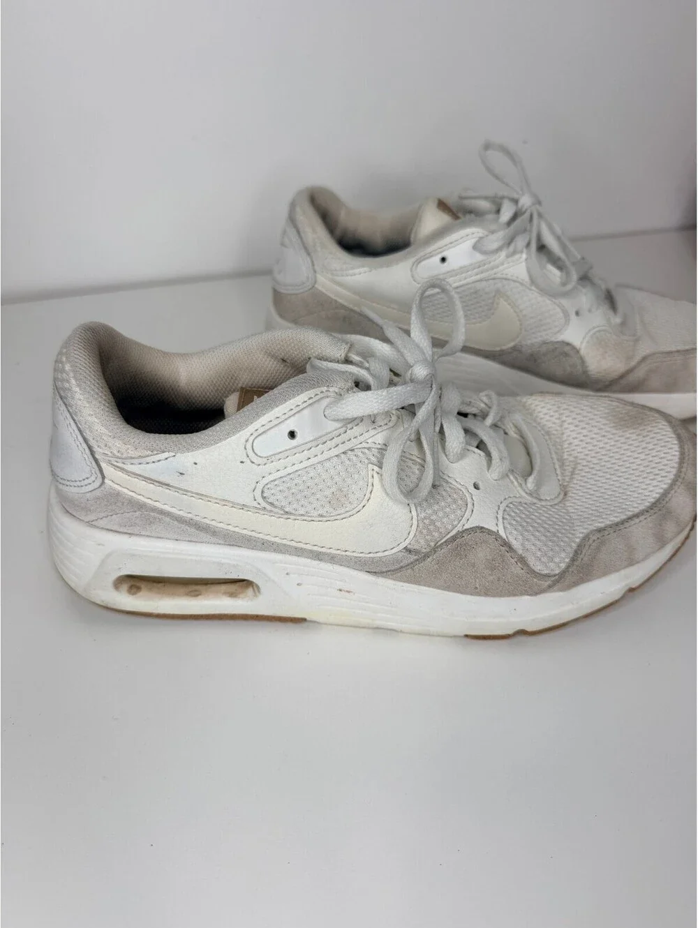 Nike Air Max SC sneakers in white and tan women's size 8.5